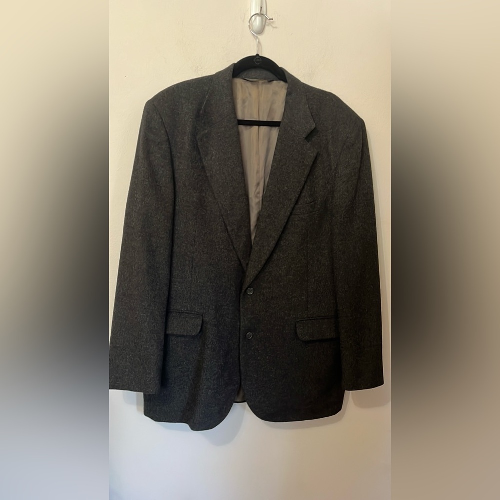 Branford & Taylor Camel hair Blazer in Charcoal Gray 46 cheat